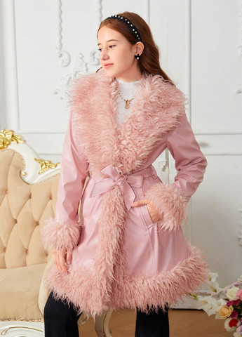 Розовая демисезонная куртка SHEIN