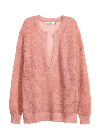 Светло-розовый демисезонный пуловер пуловер H&M