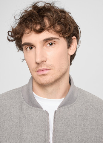 Сірий зимній Пуховик PRPY