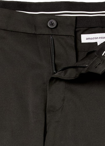 Черные кэжуал демисезонные прямые брюки Amazon Essentials