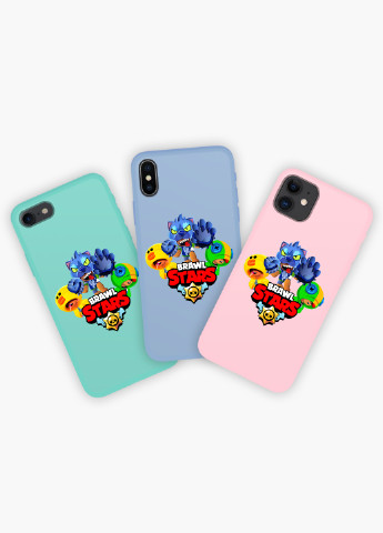 Чохол силіконовий Apple Iphone 8 Леон Вовк Бравл Старс (Leon Werewolf Brawl Stars) (6151-1702) MobiPrint (219507563)