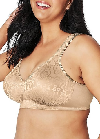 Бежевий мінімайзер бюстгальтер Playtex лайкра, нейлон