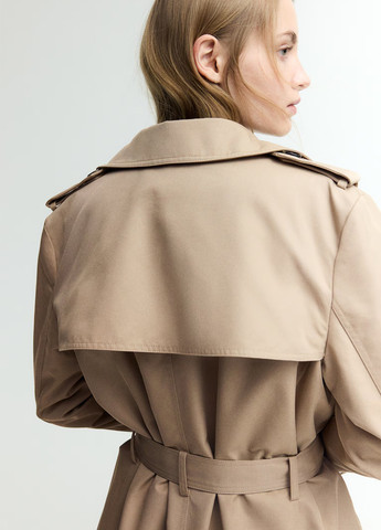 Плащ H&M тренчкот на пуговицах демисезон (368714922)