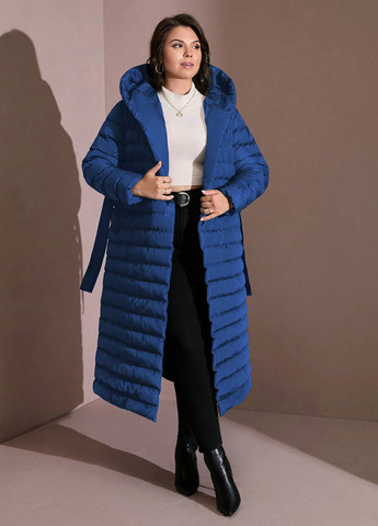 Темно-синя зимня куртка SHEIN