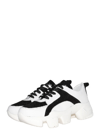 Белые демисезонные кроссовки r20-404 белый-черный Fabiani