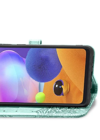 Кожаный чехол (книжка) Art Case с визитницей для Samsung Galaxy M31s Бирюзовый (is_00000038664_1) Epik (238480613)