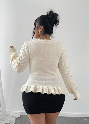 Кремовый демисезонный джемпер джемпер SHEIN