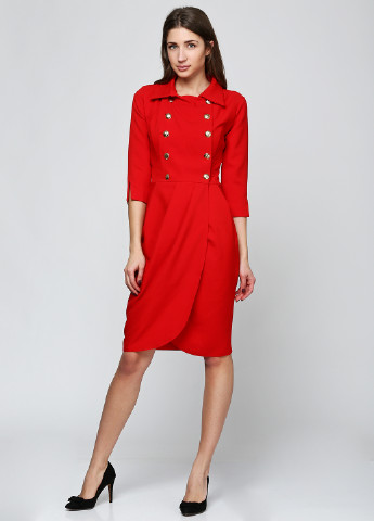 Красное кэжуал платье Arizona