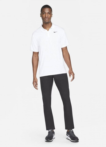 Белая футболка-поло для мужчин Nike с логотипом