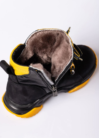 Черные кэжуал зимние ботинки зимние из нубука на мальчика Tutubi