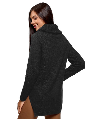 Черный зимний свитер Oodji