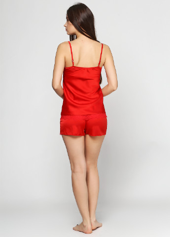 Красная всесезон пижама (майка,шорты) JULIA