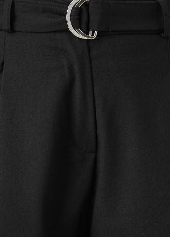 Черные классические демисезонные укороченные, клеш брюки KOTON