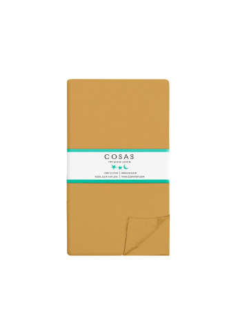 Комплект полуторного постельного белья на резинке Delta Color Mustard 160x220 см (4822052081198) Cosas (251851697)