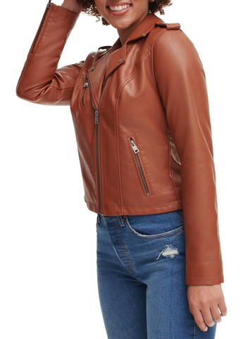 Коричнева демісезонна куртка косуха Levi's