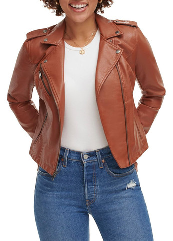 Коричнева демісезонна куртка косуха Levi's