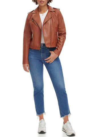 Коричнева демісезонна куртка косуха Levi's