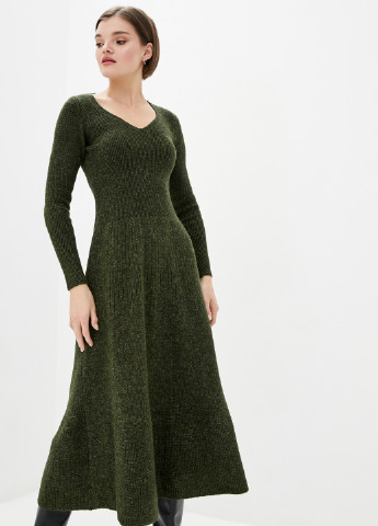 Темно-зелена кежуал плаття, сукня кльош Sewel меланжева