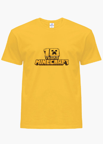 Жовта демісезонна футболка дитяча майнкрафт (minecraft) (9224-1171) MobiPrint