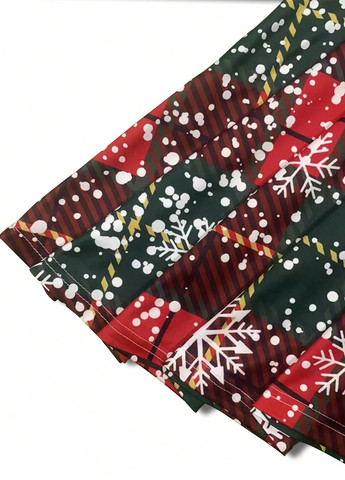 Зимний женский платье SHEIN с новогодним принтом