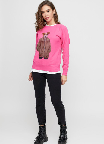 Розовый свитшот женский /no flis/ YAPPI рисунок (251375218)