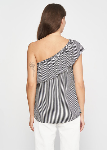 Чёрно-белую блуза Tom Tailor