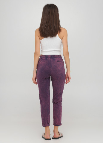 Фиолетовые кэжуал демисезонные укороченные, джоггеры брюки Arefeva