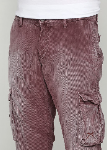 Джинси Sansibar однотонні бордові джинсові бавовна