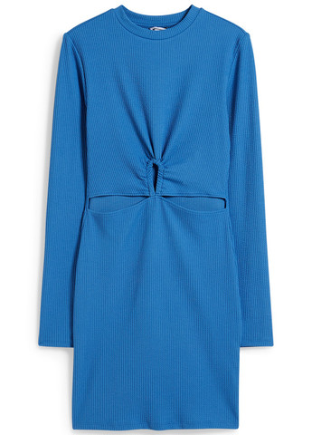 Синее кэжуал платье силуэтная C&A однотонное