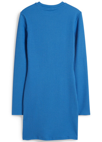 Синее кэжуал платье силуэтная C&A однотонное