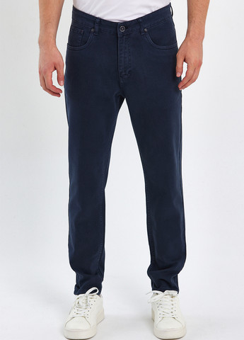 Темно-синие демисезонные регюлар фит джинсы Trend Collection