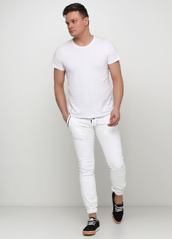 Белые летние джоггеры джинсы One