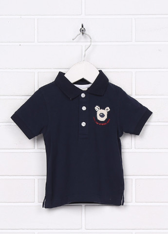 Темно-синяя детская футболка-поло для мальчика Faggottino с рисунком