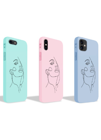 Чохол силіконовий Apple Iphone 11 Контурний мінімалізм (Contour minimalism) (9230-1359) MobiPrint (219777009)