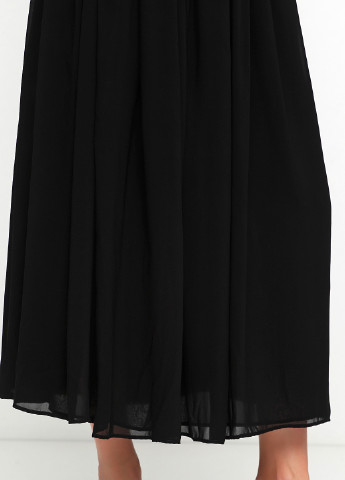 Черная кэжуал однотонная юбка Anastasia Ivanova for PUBLIC&PRIVATE клешированная