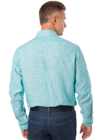 Голубой кэжуал рубашка Gregory Arber с длинным рукавом