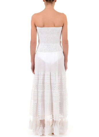 Белое пляжное платье клеш Iconique однотонное