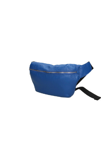 Сумка Italian Bags Клатч однотонная синяя кэжуал