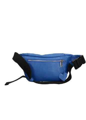 Сумка Italian Bags Клатч однотонная синяя кэжуал