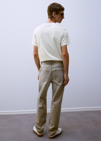 Светло-бежевая футболка H&M