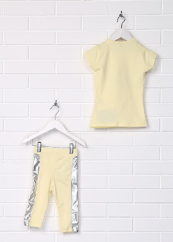 Желтый летний комплект (футболка, леггинсы) Popshopsgirls
