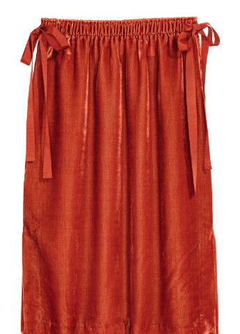 Терракотовая однотонная юбка H&M