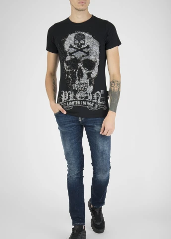 Чорна футболка Philipp Plein