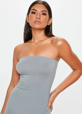 Сіра кежуал сукня Missguided однотонна
