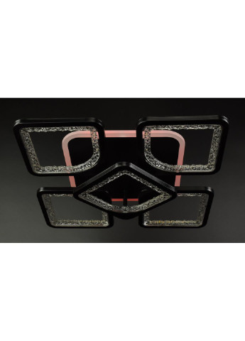 Люстра потолочная LED с пультом A2281/4+1SQ-RGB-bk Черный 11х40х40 см. Sunnysky (253628878)