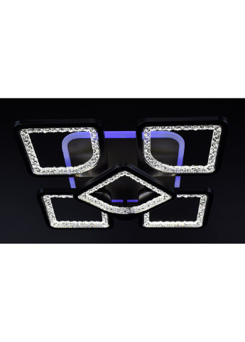 Люстра потолочная LED с пультом A2281/4+1SQ-RGB-bk Черный 11х40х40 см. Sunnysky (253628878)