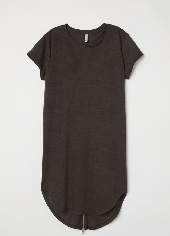 Темно-серое кэжуал платье платье-футболка H&M