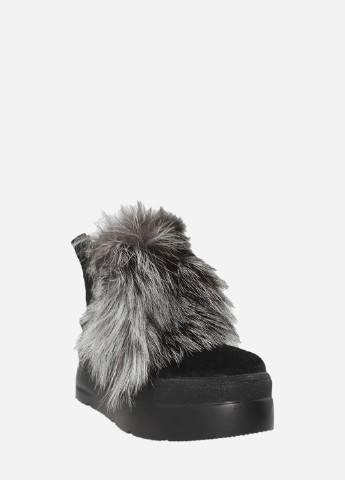 Зимние ботинки re2013-11 черный El passo из натуральной замши