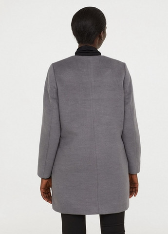 Сіре демісезонне Пальто однобортне H&M