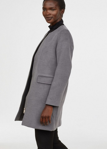 Сіре демісезонне Пальто однобортне H&M